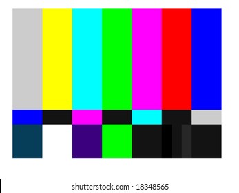 Vector Illustration Of Television Color Bars