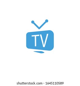 Ilustración vectorial, plantilla de icono de televisión.