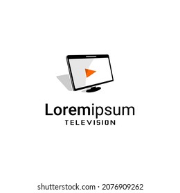 vector illustration of television logo, store logo, market, company