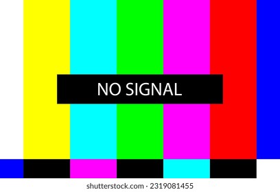 Ilustración vectorial de Televisión sin señal