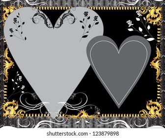Vector Illustration. A template background for greeting card or invitation. May add photo and/or text.
