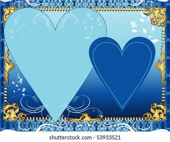 Vector Illustration. A template background for greeting card or invitation. May add photo and/or text.