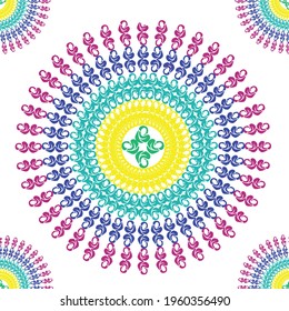 vector illustration template background, mandala abstraction, letter s and letter l, which are less obvious at the bottom left, forming a green hijab abstraction. editable. 4000 x 4000 pixel perfect.