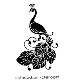 nbc peacock black and white clipart