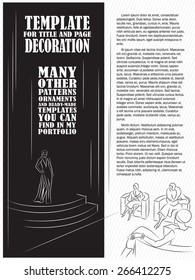 Vector illustration. Template booklet or flayer. Fashion show.