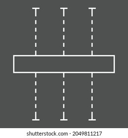 Vector illustration of template flat design pattern white line dividing vehicle in the parking lot. editable colors. 4000 x 4000 pixels perfect.