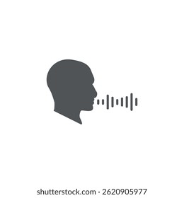 vector illustration template flat design sound wave of people talking.