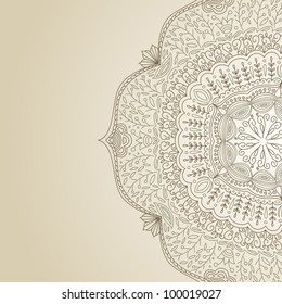 Vector illustration template frame design for print.