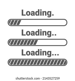 vector illustration of template loading process.