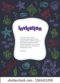 Vector illustration template. Perfect for greetings, posters, packaging, invites, graphic design and other