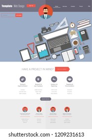 Vector illustration template for website and mobile website design and development. Creative concept, easy to edit and customize.