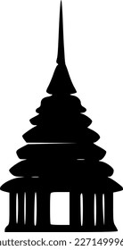 vector illustration of temple icon