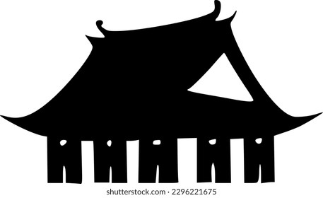 vector illustration of temple icon
