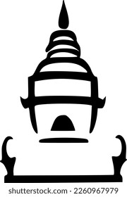 ilustración vectorial del símbolo del templo