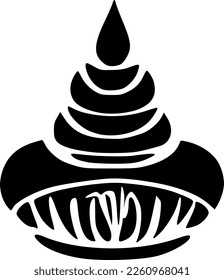 vector illustration of temple symbol