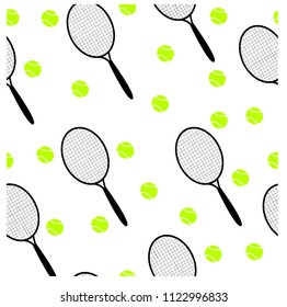 vector illustration of tenis pattern