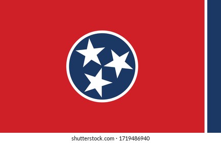 ilustración vectorial de la bandera Tennessee