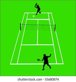 vector illustration of tennis