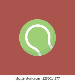 Vektorgrafik von Tennisball-Symbol.