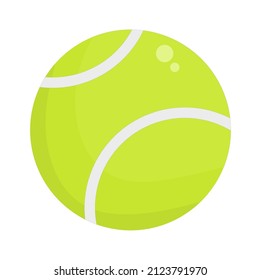 Vector illustration of a tennis ball for sport in a competition, perfect for sports advertising