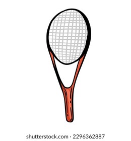 vector illustration of tennis items