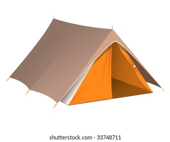 Vector illustration of a tent