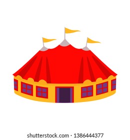 Vector illustration of tent and dome symbol. Collection of tent and recreation vector icon for stock.