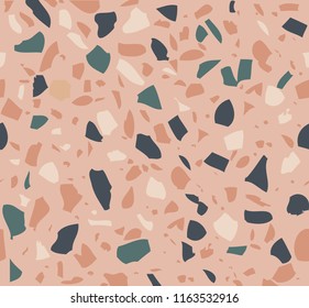 vector illustration of terrazzo pattern background
