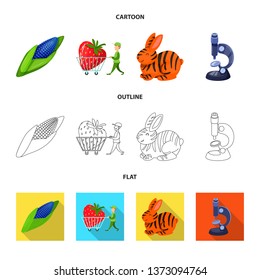 Vector illustration of test and synthetic icon. Set of test and laboratory vector icon for stock.