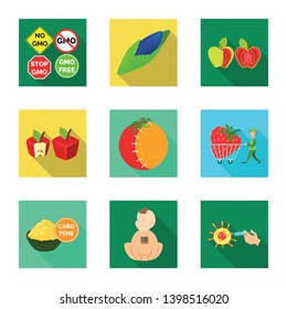 Vector illustration of test and synthetic icon. Collection of test and laboratory vector icon for stock.