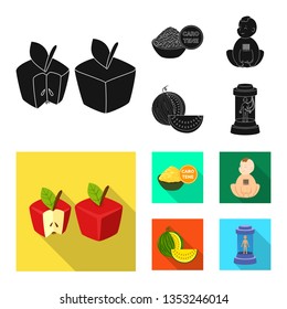 Vector illustration of test and synthetic logo. Set of test and laboratory vector icon for stock.
