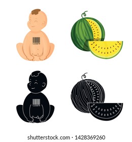 Vector illustration of test and synthetic logo. Collection of test and laboratory stock symbol for web.