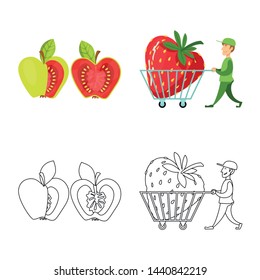 Vector illustration of test and synthetic logo. Collection of test and laboratory vector icon for stock.