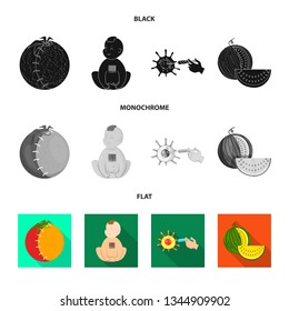 Vector illustration of test and synthetic sign. Collection of test and laboratory vector icon for stock.