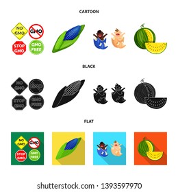 Vector illustration of test and synthetic sign. Collection of test and laboratory stock symbol for web.