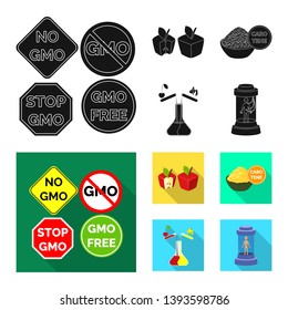 Vector illustration of test and synthetic sign. Set of test and laboratory vector icon for stock.