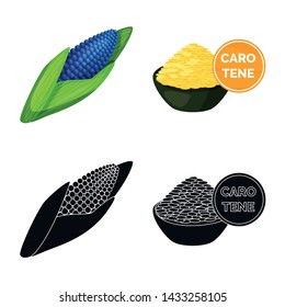 Vector illustration of test and synthetic sign. Set of test and laboratory vector icon for stock.