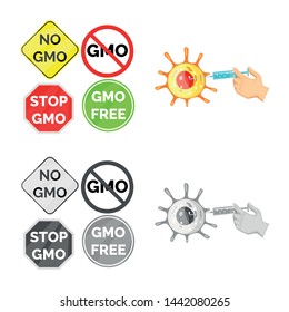 Vector illustration of test and synthetic sign. Collection of test and laboratory vector icon for stock.