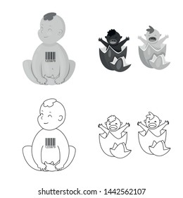 Vector illustration of test and synthetic sign. Collection of test and laboratory vector icon for stock.