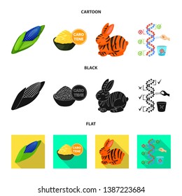Vector illustration of test and synthetic symbol. Collection of test and laboratory stock vector illustration.