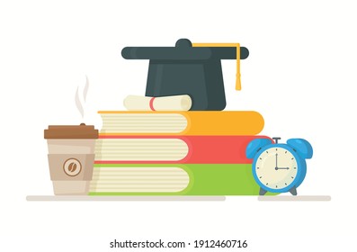 Vector illustration of test taking.