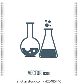 Vector illustration Test tube vector icon 