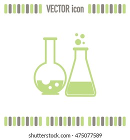 Vector illustration Test tube vector icon 