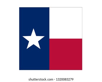 vector illustration of Texas flag