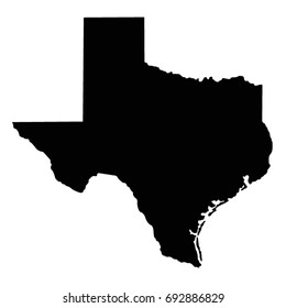 vector illustration of Texas map