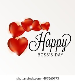 Vector illustration of a Text Background for Boss's Day.
