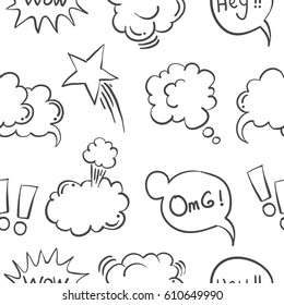 Vector illustration of text balloon collection