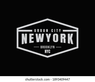 Vector illustration of a text graphic, NEWYORK. suitable for the design of t-shirts, shirts, hoodies, etc.