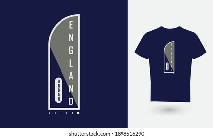 Vector illustration of text graphics, ENGLAND. suitable for the design of t-shirts, shirts, hoodies, etc.