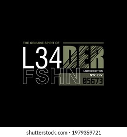 Vector illustration of text graphics, leader fashion, for the design of t-shirts,etc.
